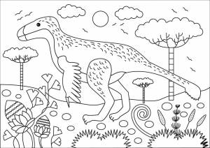 Раскраска по номерам динозавры #29 #444996