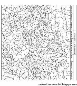 Раскраска по номерам для девочек сложные #12 #445240