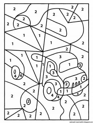 Раскраска по номерам для малышей #38 #445697