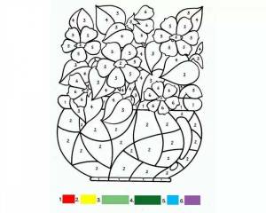 Раскраска по номерам до 5 #28 #445841