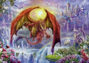 Раскраска по номерам дракон #2 #445893