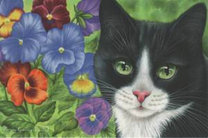 Раскраска по номерам кошка #10 #446056