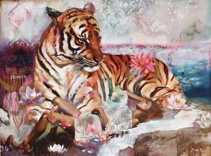 Раскраска по номерам тигр #29 #447416