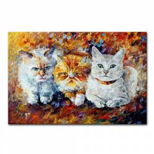 Раскраска по номерам три кота #12 #447438