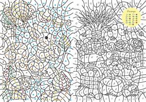 Раскраска по номерам фломастерами #33 #447487