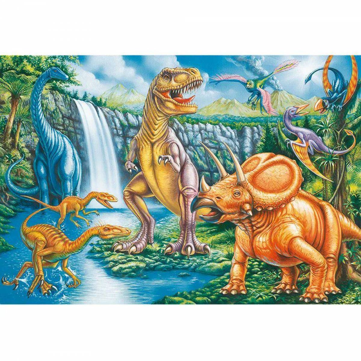 По номерам динозавры #24