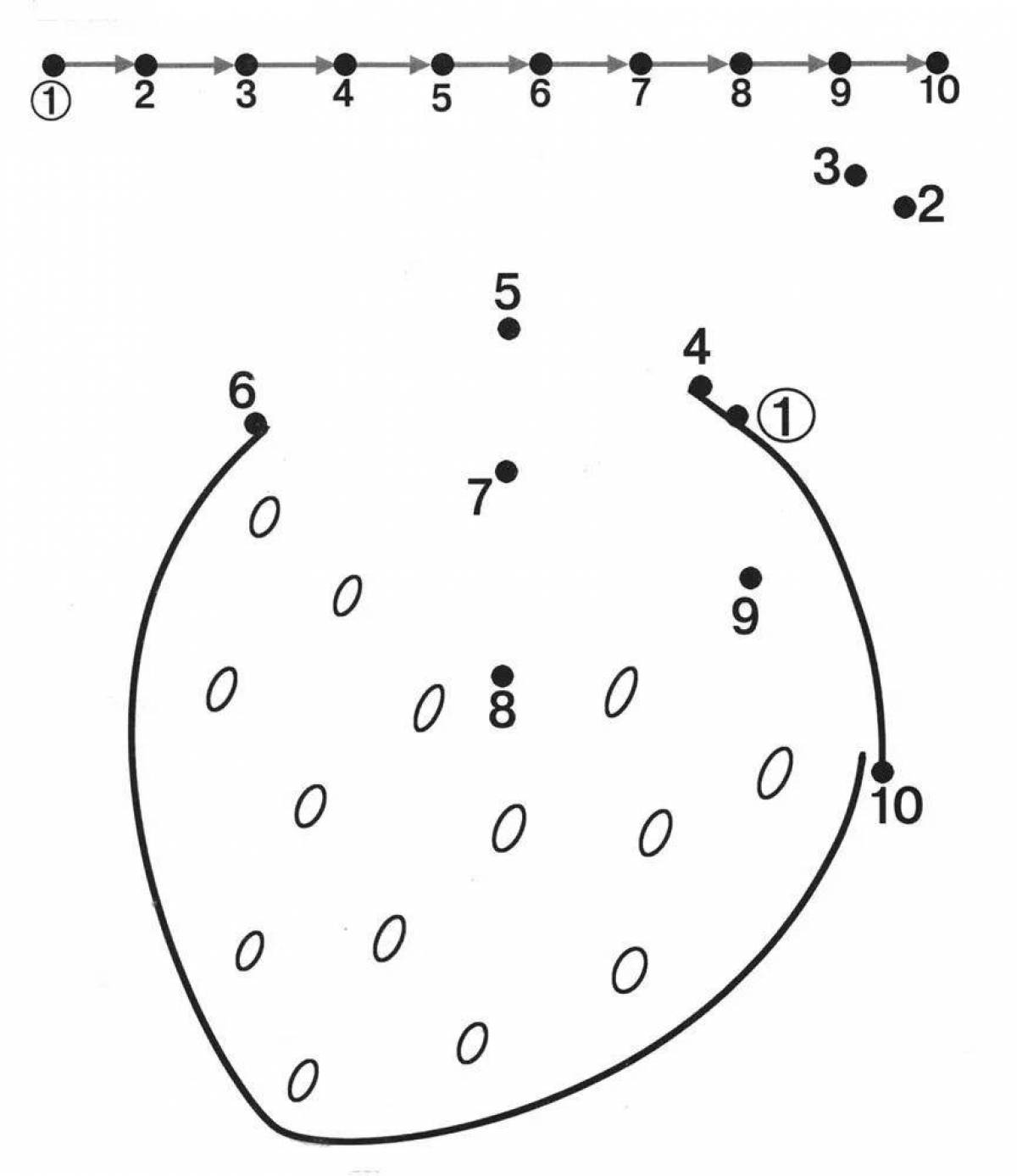 Рисунок по цифрам от 1 до 10 для детей