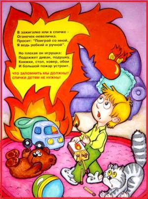 Раскраска по пожарной безопасности в детском саду #11 #448072