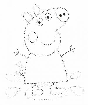 Раскраска по пунктирам для детей #5 #448491