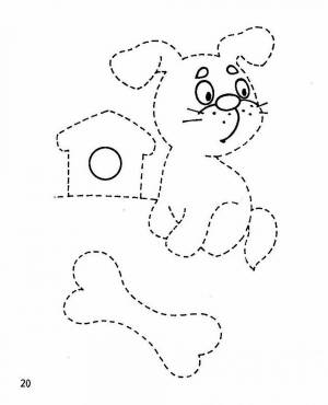 Раскраска по пунктирам для детей #15 #448501