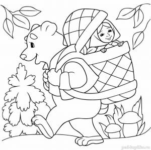 Раскраска по русским народным сказкам для детей 6 7 лет #19 #448582