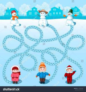 Раскраска по теме зимние забавы для детей 5 6 лет #23 #449474