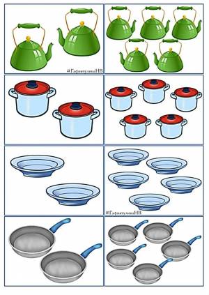 Раскраска по теме посуда в средней группе #35 #449525
