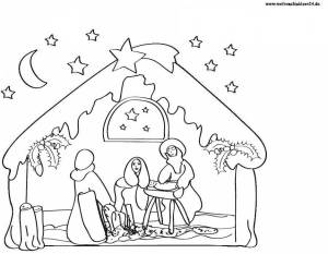 Раскраска по теме рождество для детей #28 #449634