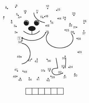 Раскраска по точкам и цифрам #28 #449789