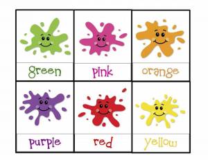 Раскраска по цветам для детей на английском #19 #449999