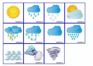 Раскраска погода для детей #34 #450672