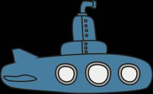 Раскраска подводная лодка для детей #1 #451000