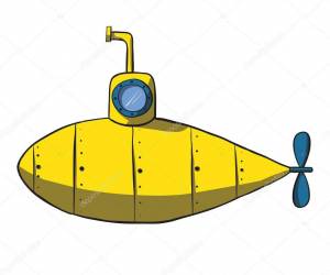 Раскраска подводная лодка для детей #14 #451013