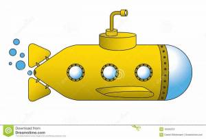 Раскраска подводная лодка для детей #15 #451014