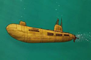 Раскраска подводная лодка для детей #23 #451022