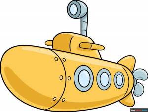 Раскраска подводная лодка для детей 5 6 лет #19 #451044