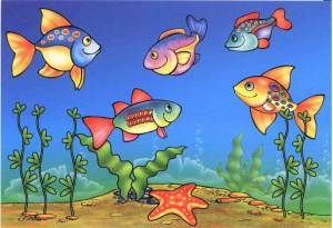Раскраска подводный мир для детей 3 4 лет #4 #451107