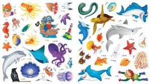 Раскраска подводный мир для детей 3 4 лет #5 #451108