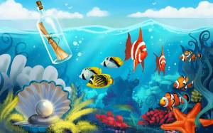 Раскраска подводный мир для детей 3 4 лет #22 #451125