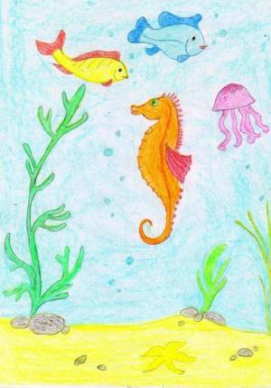 Раскраска подводный мир для детей 3 4 лет #33 #451136