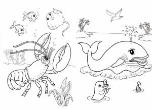 Раскраска подводный мир для детей 4 5 лет #2 #451144
