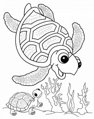 Раскраска подводный мир для детей 4 5 лет #22 #451164
