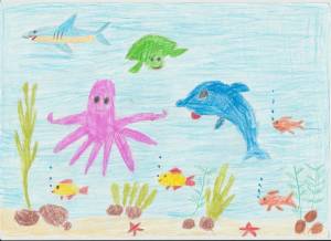 Раскраска подводный мир для детей 5 6 лет #18 #451199