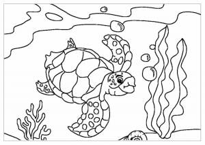 Раскраска подводный мир для детей 5 6 лет #20 #451201