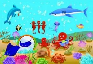 Раскраска подводный мир для детей 5 6 лет #28 #451209