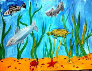 Раскраска подводный мир для детей 6 7 лет #9 #451229