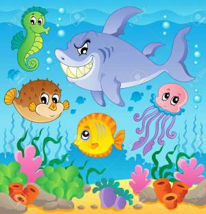Раскраска подводный мир для детей 6 7 лет #23 #451243