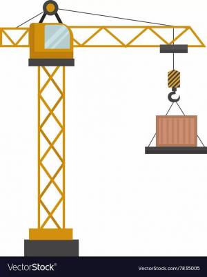 Раскраска подъемный кран для детей #24 #451943