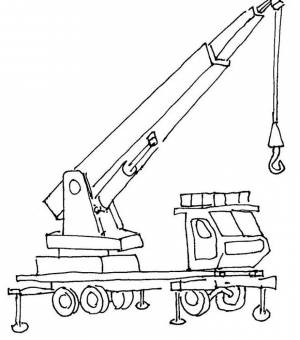 Раскраска подъемный кран для детей #29 #451948