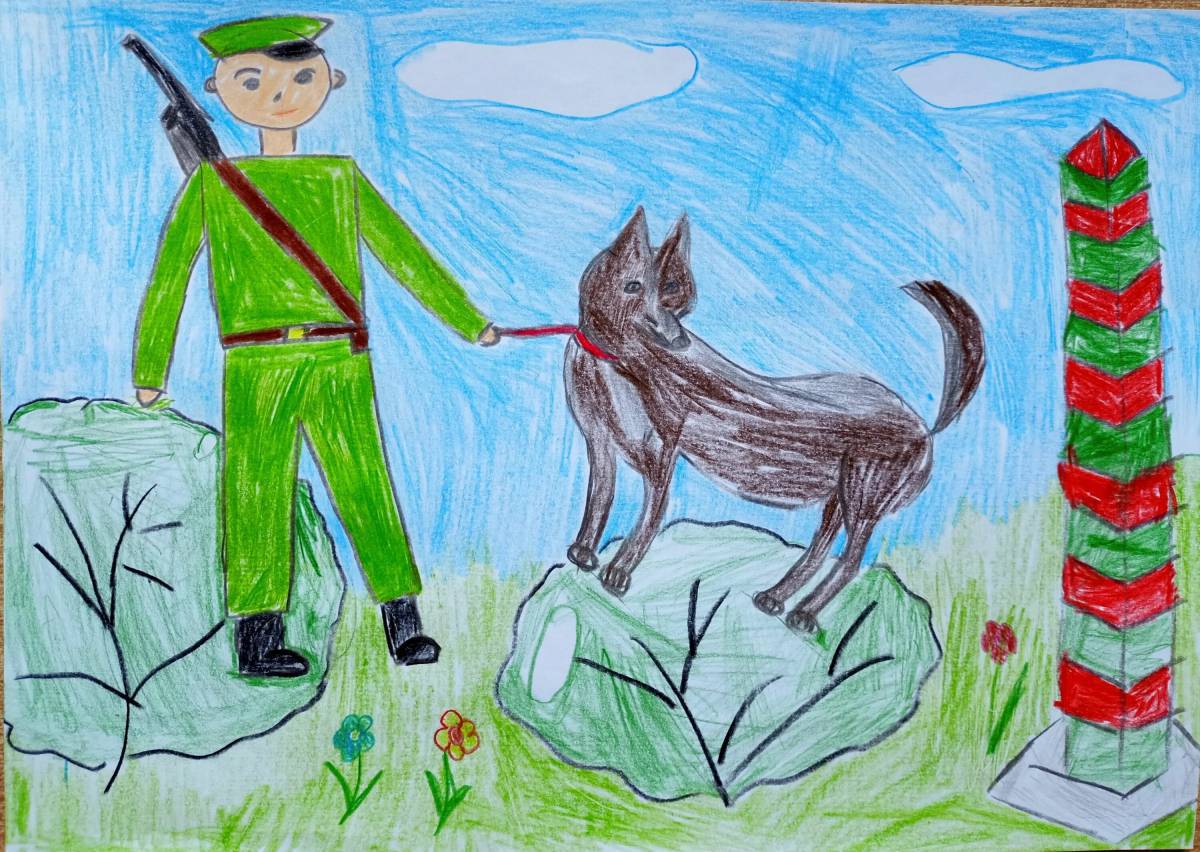 Пограничник с собакой для детей #18