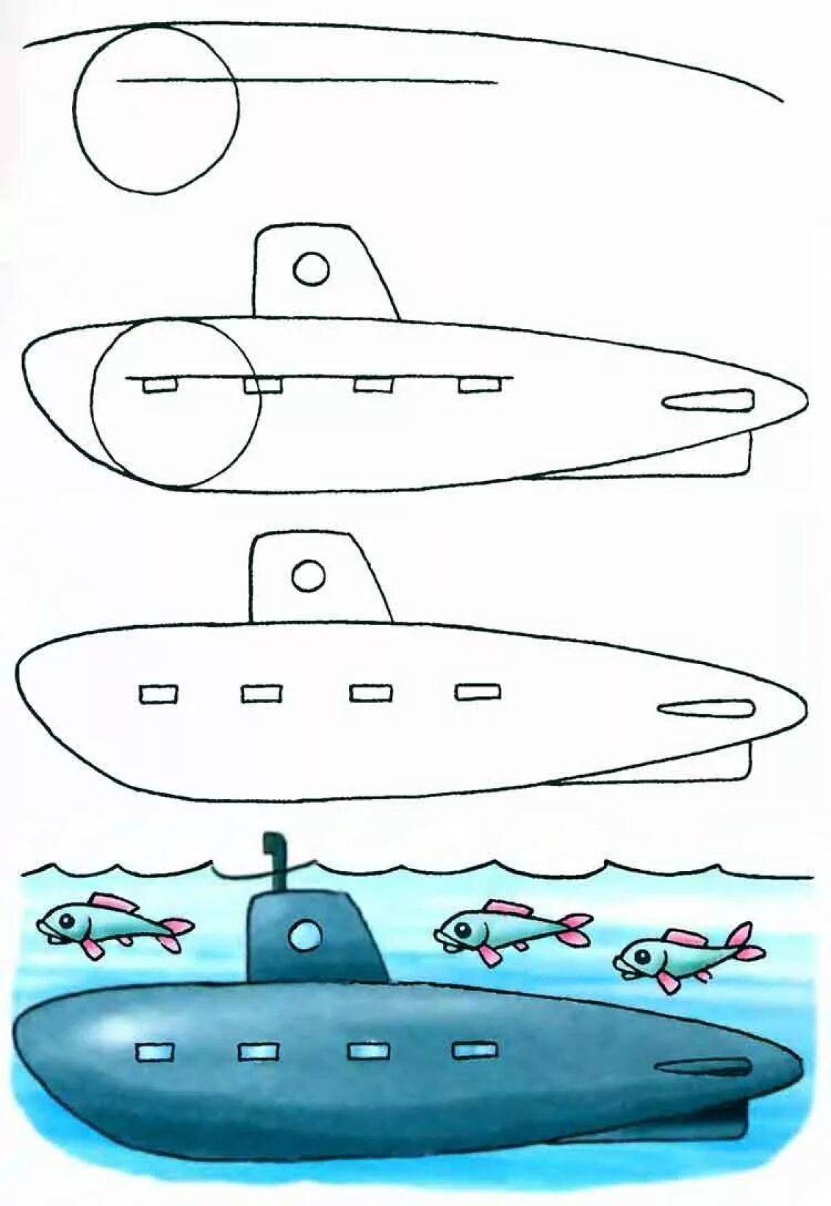 Подводная лодка для детей 5 6 лет #12