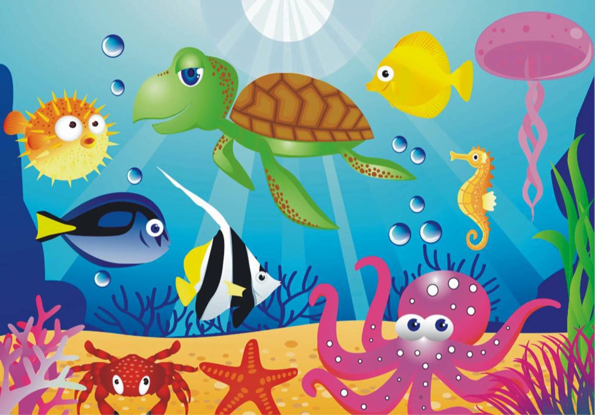 Подводный мир для детей 3 4 лет #13