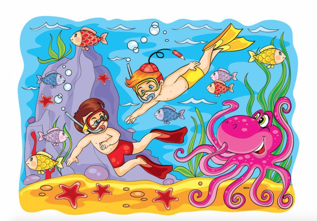 Подводный мир для детей 3 4 лет #21