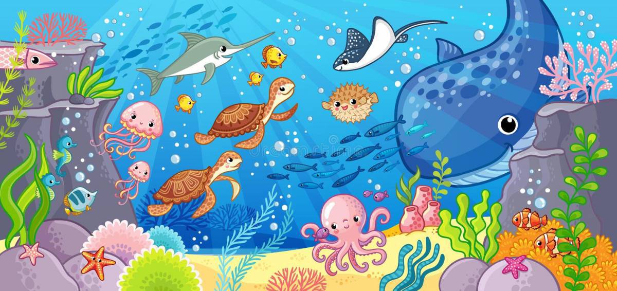 Подводный мир для детей 3 4 лет #24