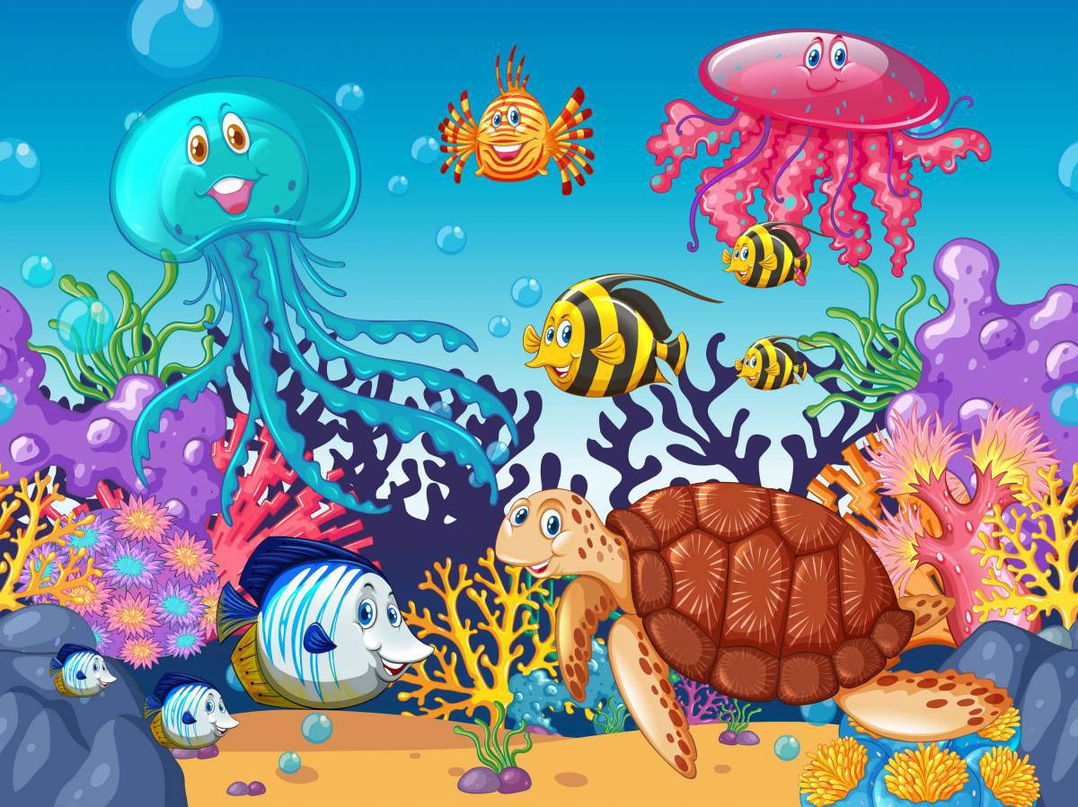Подводный мир для детей 3 4 лет #34