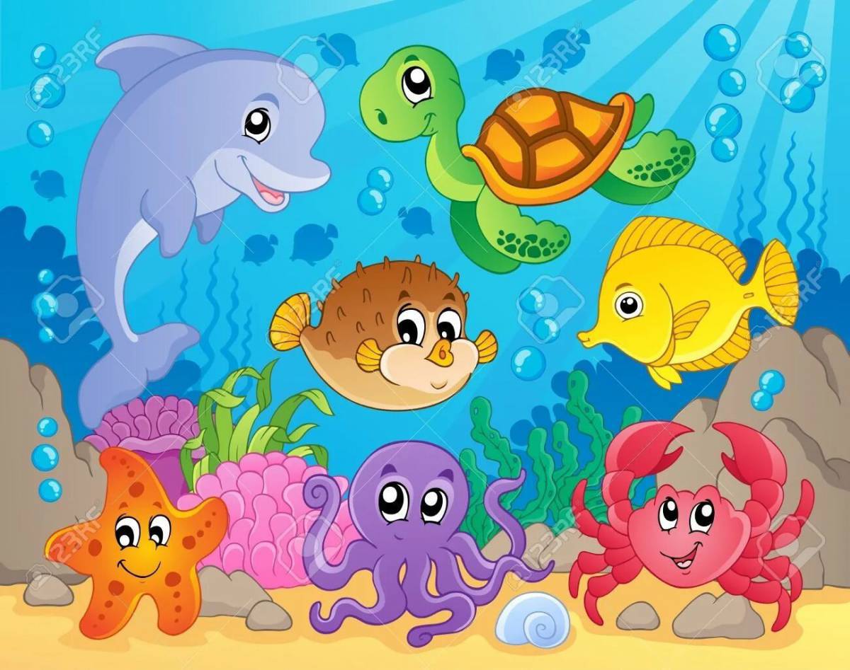 Подводный мир для детей 4 5 лет #13