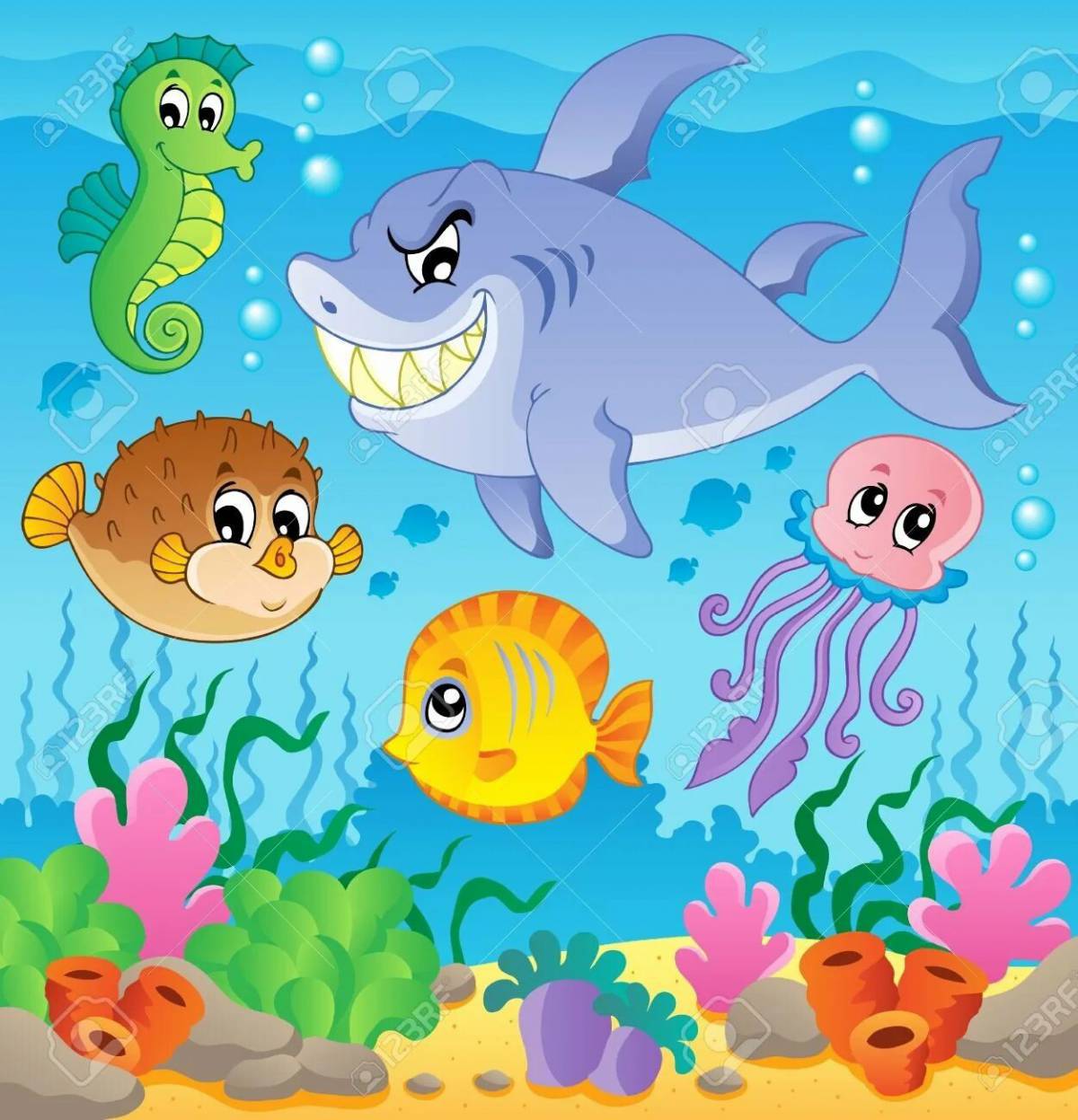 Подводный мир для детей 6 7 лет #23