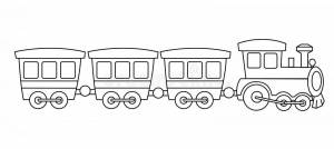 Раскраска поезд для детей 2 3 лет #30 #452064