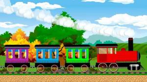 Раскраска поезд для детей 3 4 лет #8 #452079