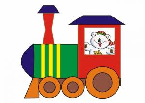 Раскраска поезд для детей 3 4 лет #12 #452083